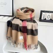 Uubags | Burberry Check Cashmere Scarf In Beige 70x200cm - 4