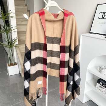 Uubags | Burberry Check Cashmere Scarf In Brown 70x200cm