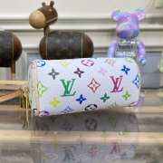 Uubags | Louis Vuitton M92645 Monogram Multicolor Nano Speedy Bag White 16x7.5x10cm - 4