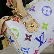 Uubags | Louis Vuitton M92645 Monogram Multicolor Nano Speedy Bag White 16x7.5x10cm - 2