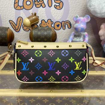 Uubags | Louis Vuitton M92648 Pochette Accessories Hand Bag Multicolor 20.5x4x13cm