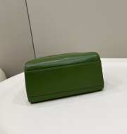 Uubags | Fendi Peekaboo Mini Top Handle Bag In Green 23x7x19cm - 3