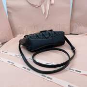 Uubags | Miu Miu Matelasse Nappa Leather Mini Bag Black 7x12.5x7cm - 5