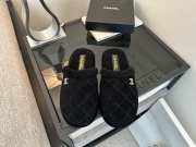 Uubags | Chanel wool slip-on in black - 2