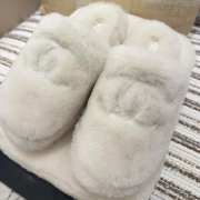 Uubags | Chanel white indoor cotton slippers in white - 6