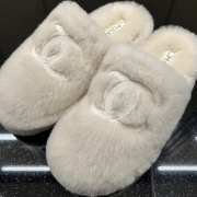 Uubags | Chanel white indoor cotton slippers in white - 4