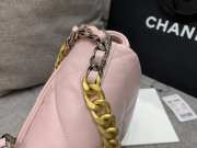 Uubags | Chanel Light Pink Quilted Lambskin Medium Chanel 19 Bag 26x16x9cm - 5