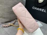 Uubags | Chanel Light Pink Quilted Lambskin Medium Chanel 19 Bag 26x16x9cm - 4