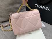 Uubags | Chanel Light Pink Quilted Lambskin Medium Chanel 19 Bag 26x16x9cm - 3