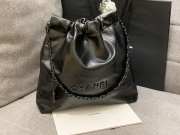 Uubags | Chanel 22 tote bag small black 35cm - 5