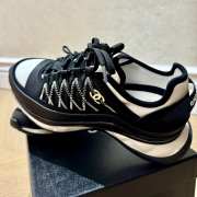 Uubags | Chanel Sneaker 24B Calfskin In Black - 5