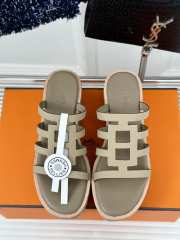 Uubags | Hermes Isabella 30 sandal in epsom calfskin beige esquisse 7cm - 5