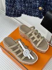 Uubags | Hermes Isabella 30 sandal in epsom calfskin beige esquisse 7cm - 3