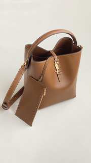 Uubags | YSL Le 37 bag in brown shiny leather 20x25x16cm - 5