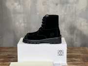 Uubags | Loewe Sierra combat ankle boot in black suede 4cm - 6