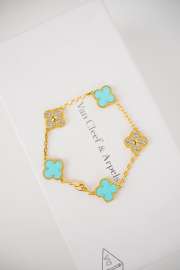 Uubags | Van Cleef & Arpels Turquoise Color Necklace, Earring & Bracelet - 1