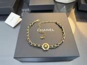 Uubags | Chanel Choker Coco Chain GP/Leather Black - 6