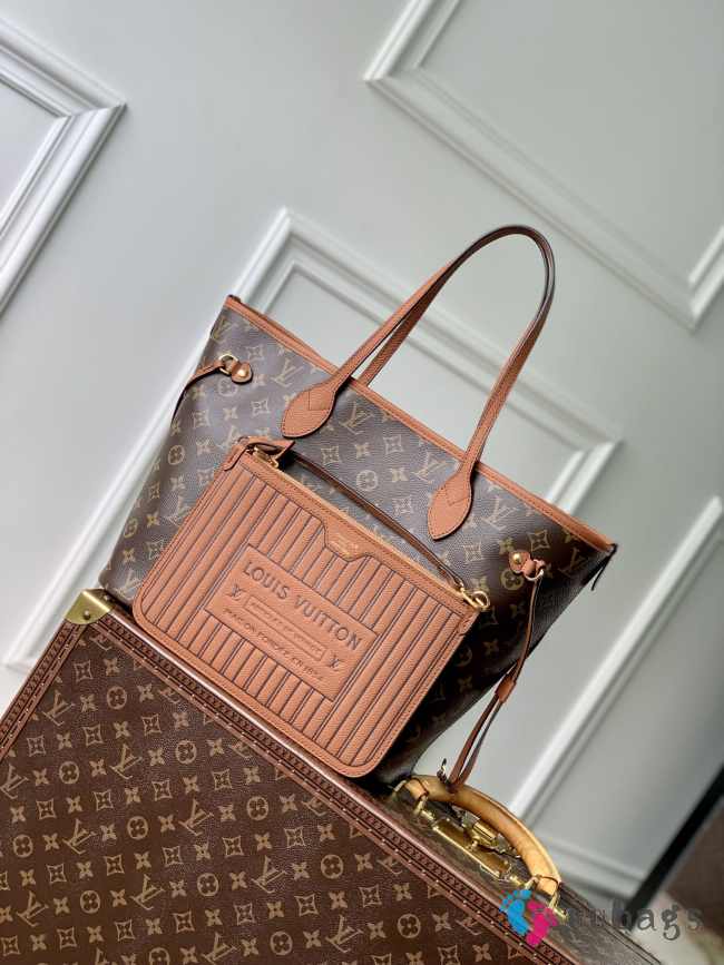 Uubags | Louis Vuitton M12061 Neverfull Inside Out MM Bag In Tan 28x14x31cm - 1