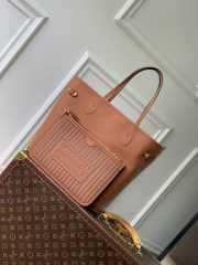 Uubags | Louis Vuitton M12061 Neverfull Inside Out MM Bag In Tan 28x14x31cm - 3