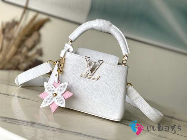 Uubags | Louis Vuitton M21416 Capucines Mini Bag In Snow White 13.6x8x21cm - 1