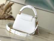 Uubags | Louis Vuitton M21416 Capucines Mini Bag In Snow White 13.6x8x21cm - 5