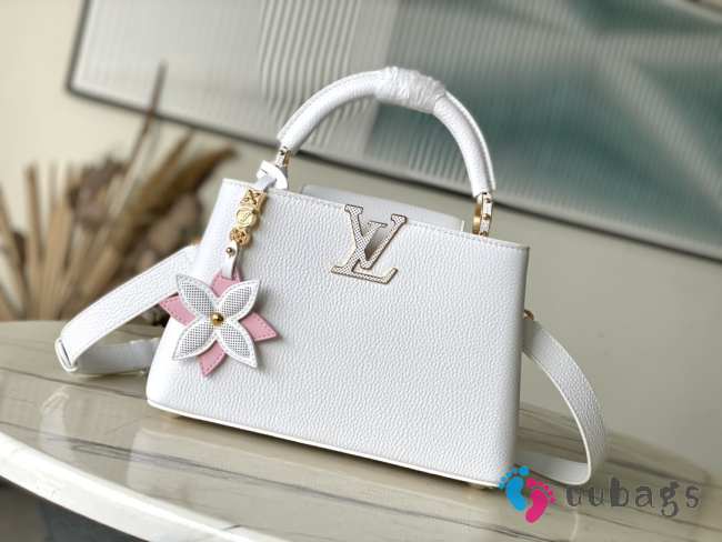 Uubags | Louis Vuitton M21416 Capucines Mini Bag In Snow White 27x17.3x9cm - 1