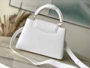 Uubags | Louis Vuitton M21416 Capucines Mini Bag In Snow White 27x17.3x9cm - 5