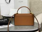 Uubags | Celine Box Triomphe Bag in Tan Calfskin 22x13.5x6cm - 5