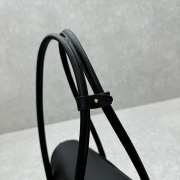 Uubags | Miu Miu Leather shoulder bag back pocket in black 28x8x16cm - 4