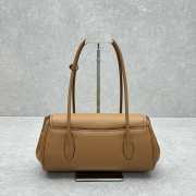 Uubags | Miu Miu Leather shoulder bag back pocket in brown 28x8x16cm - 4