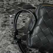 Uubags | Bottega Veneta Intrecciato Concert Pouch In Black 18.5x11.5x8.5cm - 3