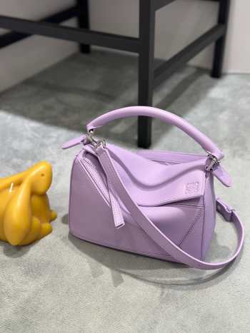 Uubags | Loewe Small Puzzle Edge Bag In Purple 24x10x14cm