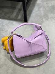 Uubags | Loewe Small Puzzle Edge Bag In Purple 24x10x14cm - 6