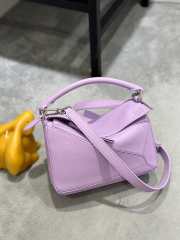 Uubags | Loewe Small Puzzle Edge Bag In Purple 24x10x14cm - 4