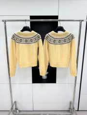 Uubags | Celine Knit Sweater Triomphe Wool Yellow  - 3