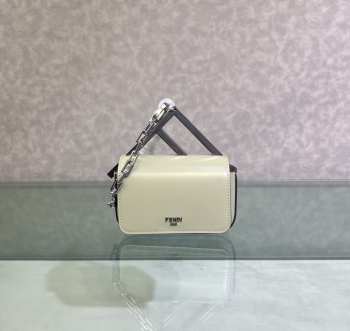 Uubags | Fendi First Sight Mini Handbag In White 13x5x8cm