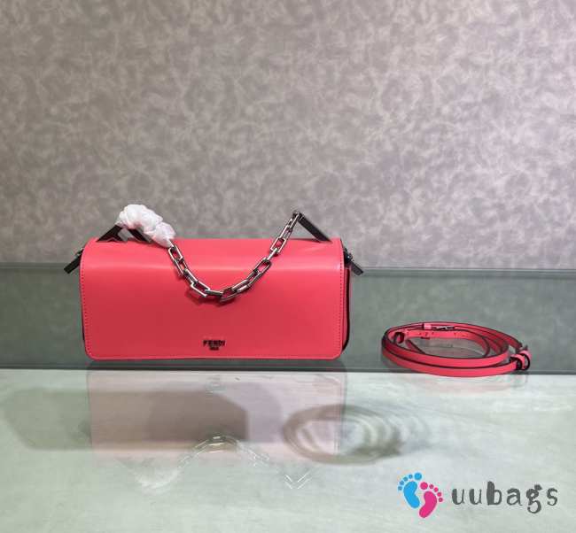 Uubags | Fendi First Sight Pouch In Calf Leather Pink 22.5x5x10.5cm - 1