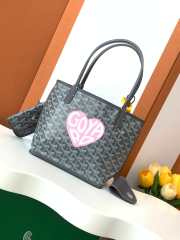 Uubags | Goyard Anjou Mini bag in grey 20x10x20cm - 1