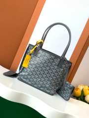 Uubags | Goyard Anjou Mini bag in grey 20x10x20cm - 6