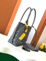 Uubags | Goyard Anjou Mini bag in grey 20x10x20cm - 5