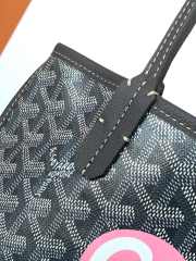 Uubags | Goyard Anjou Mini bag in grey 20x10x20cm - 2