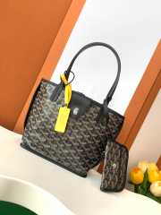 Uubags | Goyard Anjou Mini bag in black 20x10x20cm - 5