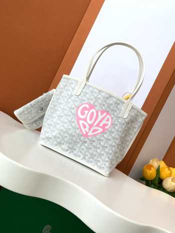 Uubags | Goyard Anjou Mini bag in white 20x10x20cm