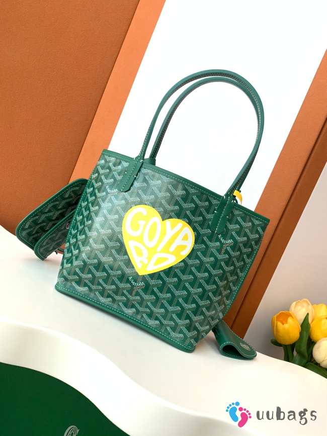 Uubags | Goyard Anjou Mini bag in green 20x10x20cm - 1