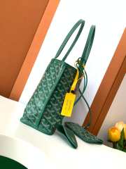 Uubags | Goyard Anjou Mini bag in green 20x10x20cm - 6