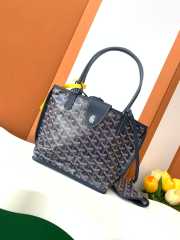 Uubags | Goyard Anjou mini bag in navy blue 20x10x20cm - 4