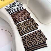 Uubags | Fendi brown cashmere scarf 36x180cm - 6