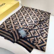 Uubags | Fendi brown cashmere scarf 36x180cm - 3