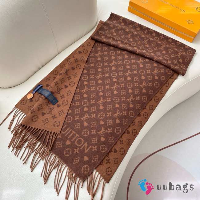 Uubags | Louis Vuitton M77377 Game On Scarf In Brown 45x195cm - 1