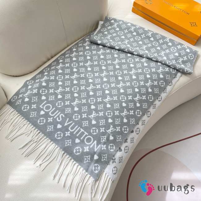 Uubags | Louis Vuitton M77641 Game On Scarf In Gris 45x195cm - 1